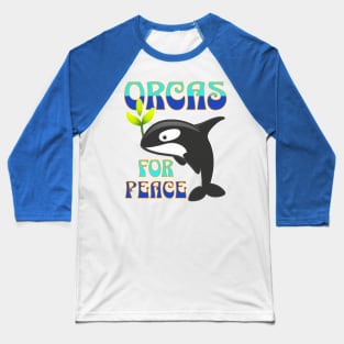 Orcas for Peace Baseball T-Shirt